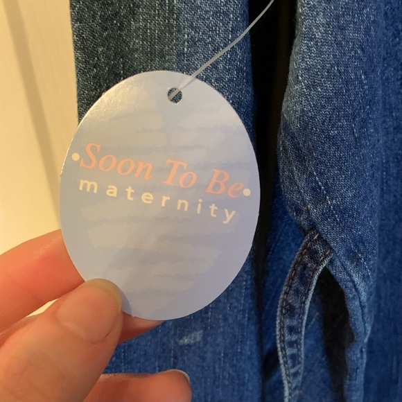 Denim maternity top - Picture 4 of 4